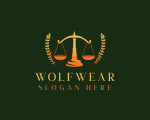 Court - Legal Scale Justice logo design