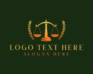 Lawmaker - Legal Scale Justice logo design