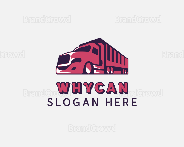 Freight Truck Transportation Logo