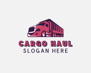 Freight Truck Transportation logo design