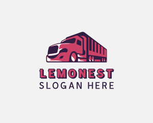 Logistics - Freight Truck Transportation logo design
