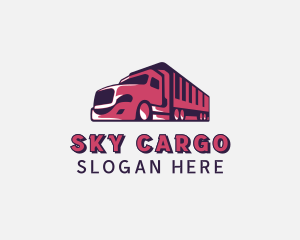 Freight Truck Transportation logo design