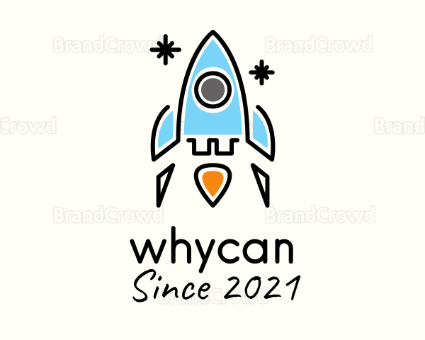 Space Rocket Aircraft Logo