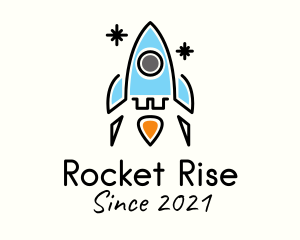 Launchpad - Space Rocket Aircraft logo design