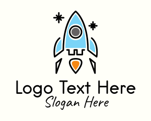 Space Rocket Aircraft Logo