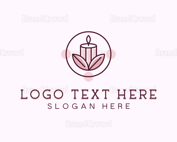 Scented Candle Organic Logo