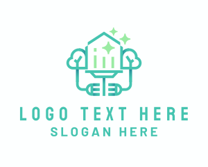 Sweeping - Squeegee House Cleaning logo design