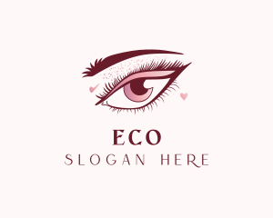 Beauty Eyelashes Makeup Logo