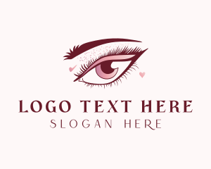 Beauty Eyelashes Makeup Logo