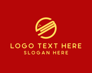 Food Stall - Burger Restaurant Food logo design