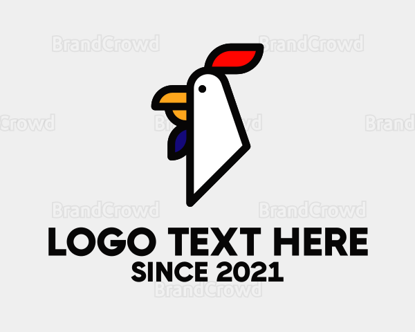 French Chicken Head Logo