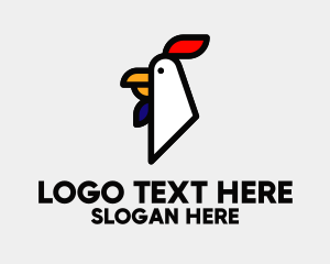 French Chicken Head  Logo