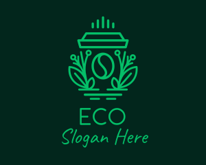 Organic Coffee Cup  Logo