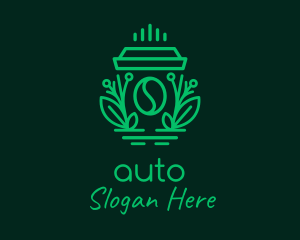 Organic Coffee Cup  Logo