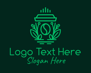 Organic Coffee Cup  Logo