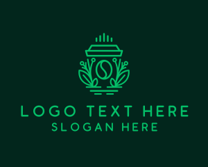 Cup - Organic Coffee Cup logo design