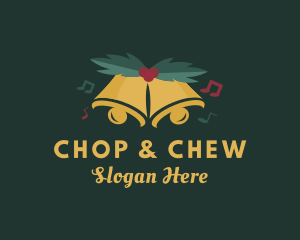 Music Christmas Bell Logo