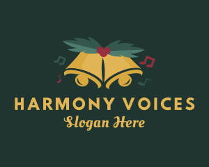 Choir - Music Christmas Bell logo design