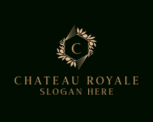 Wreath Royal Shield logo design