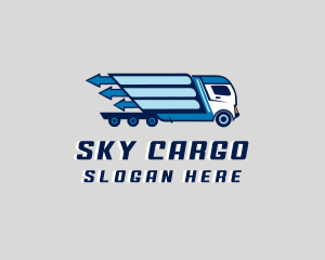 Delivery Truck Logistics logo design