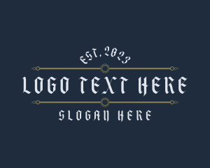 Typography - Tattoo Signage Business logo design