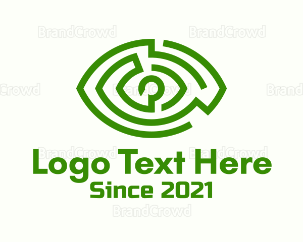 Green Eye Maze Logo