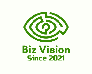 Green Eye Maze logo design