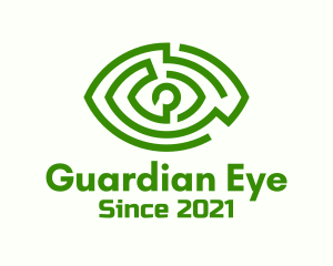 Green Eye Maze logo design