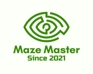 Green Eye Maze logo design