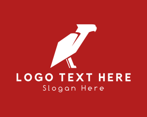 Winged - Modern Eagle Conservation logo design