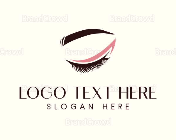 Eyelash Beauty Makeup Logo