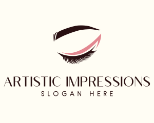 Eyelash Beauty Makeup logo design