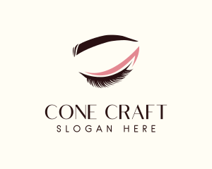 Eyelash Beauty Makeup logo design