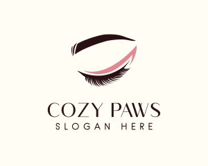 Eyelash Beauty Makeup logo design