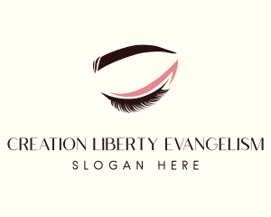 Eyelash Beauty Makeup logo design