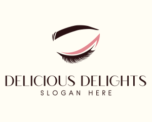 Eyelash Beauty Makeup logo design