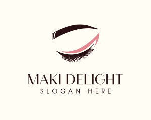 Eyelash Beauty Makeup logo design