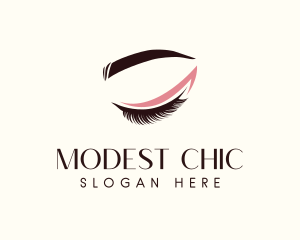 Eyelash Beauty Makeup logo design