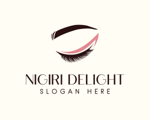 Eyelash Beauty Makeup logo design