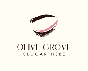 Eyelash Beauty Makeup logo design