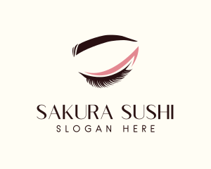 Eyelash Beauty Makeup logo design