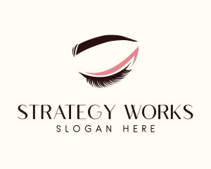 Eyelash Beauty Makeup logo design