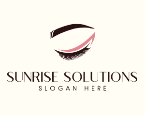 Eyelash Beauty Makeup logo design