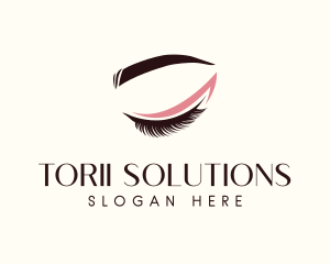 Eyelash Beauty Makeup logo design