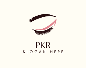 Eyelash Beauty Makeup logo design