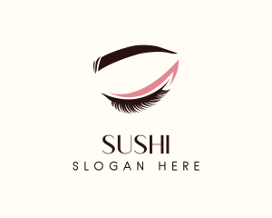 Eyelash Beauty Makeup logo design