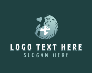 Pediatric - Heart Hedgehog Tooth logo design