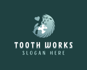 Tooth - Heart Hedgehog Tooth logo design