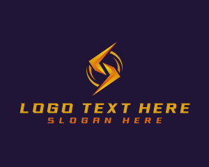 Strong - Lightning Bolt Letter S logo design