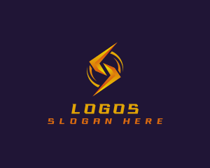 Volt - Lightning Bolt Letter S logo design